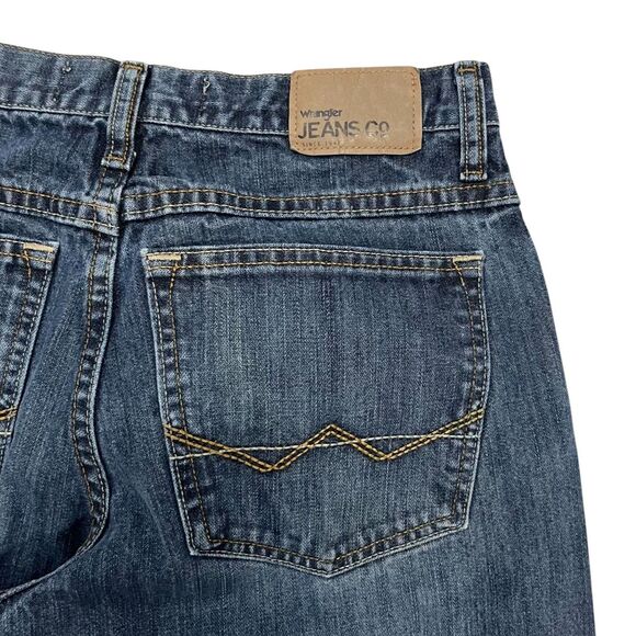 WRANGLER Men's Blue Jeans Relaxed Straight Leg 99CDWID 29X30 - Picture 5 of 8